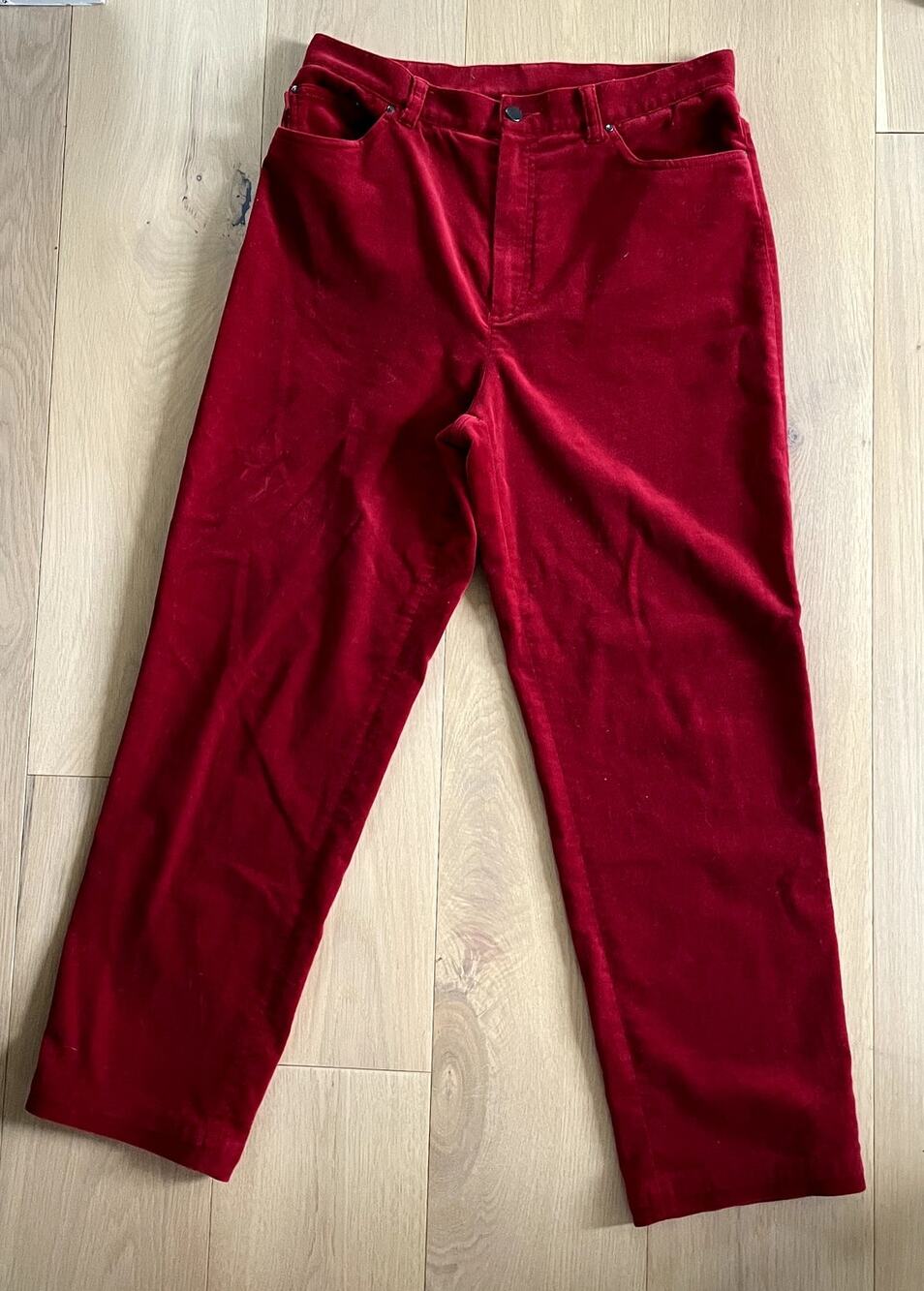 Lauren Jeans Co Ralph Lauren Red Velvet Pants - Size 12